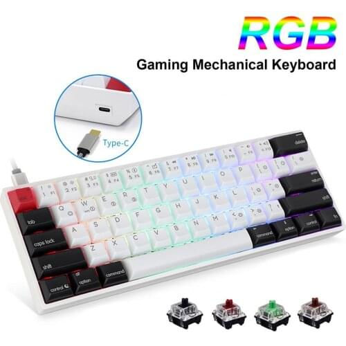 Wear Resistance Ergonomic Design E-sports Type-C Mechanical Keyboard Computer Accessories