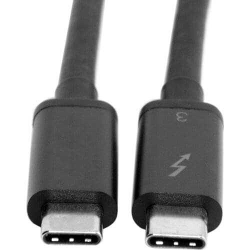 USB4 Type-C Thunderbolt 3 Male to Thunderbolt 3 Male 40Gbps Cable for Macbook Laptop