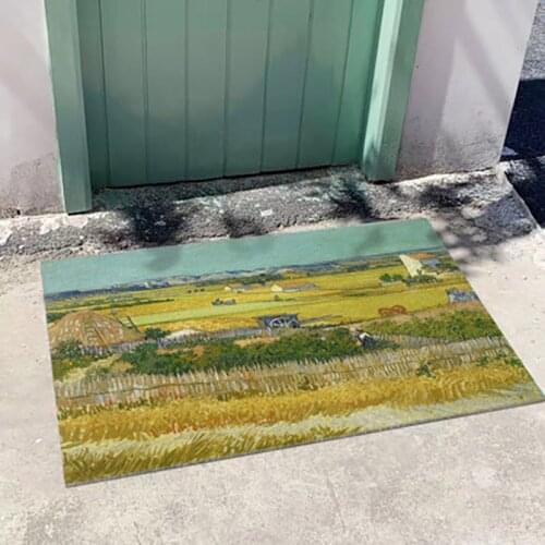 Modern Famous Painting Doormat Carpet Vloerkleed Deurmat Kleed Schapenvacht Floor Mats Doormats Carpets dywan dla dzieci Decorat