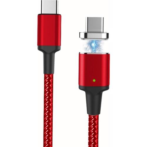 Type C Cable Male To Male Magnetic Charging Cord 1.8m PD5A Fast Charging Wire For Macbook Huawei P30 P20 P10 Mate 20 Pro Samsung