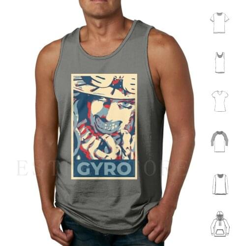 Jojos Gyro Zeppeli Tank Tops Vest Jojos Bizarre Adventure Jjba Anime Gyro Zeppeli Steel Ball Run Bizarre Adventure