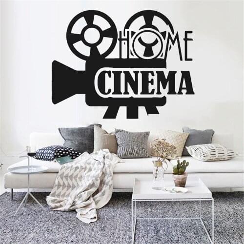 Home Cinema Wall Decals Home Decor Living Room Bedroom Creative Film Theatre Vinyl Waterproof Window Stickers Decoration Z787