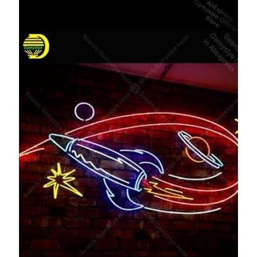 Neon light Signs Rocket universe Neon Bulb sign Lamp Handcraft Beer coors light neon sign Beer Energy Drink Glass Neon Lights