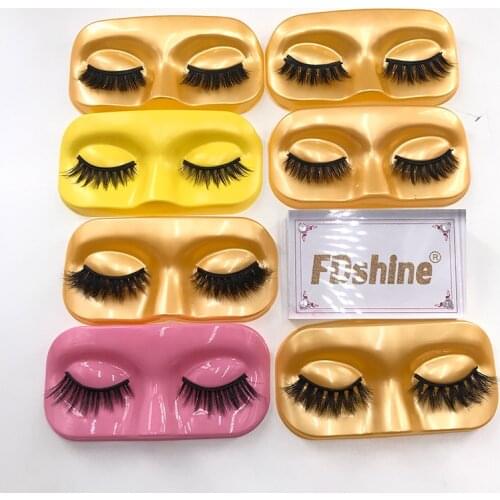 FDshine New Style Lash Face Tray With Eyelash magnetic stripe For Full Strip Magnetic Eyelashes