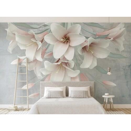 Beibehang papel de parede Custom photo wall paper Large mural 3d luxury flowers TV background wall decoration 3d wallpaper