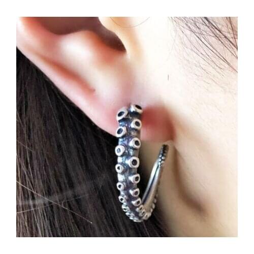Punk Tails Boho Octopus Tentacles Stud Earrings
