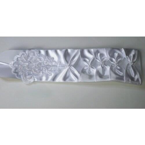 Mittens White Lace and Satin 13- Show Original Title