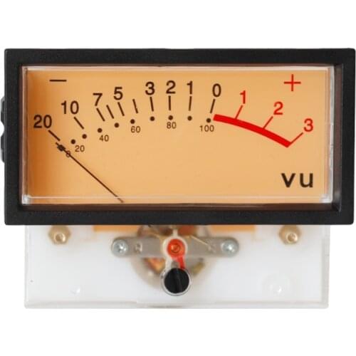 High-precision VU Ammeter DB Meter Power Discharge Flat Meter Mixer Power Meter with Backlight TN-73
