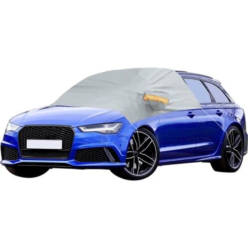 X Autohaux 216 x 130cm Front + side Window Universal Car Cover Windshield Frost Protection Waterproof Sun Shade Protector