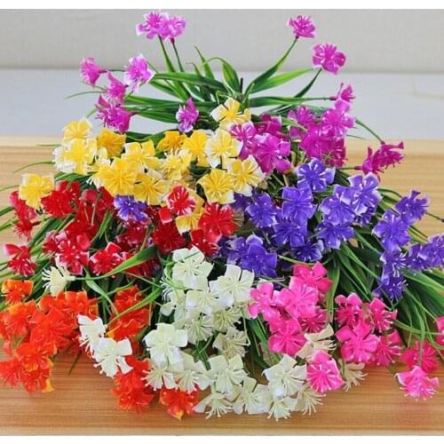 1pc Artificial Plant Plastic Bonsai Flower Office Home Simulated Potted Plant Tree Ornament Living Room Window Sill Decoratio