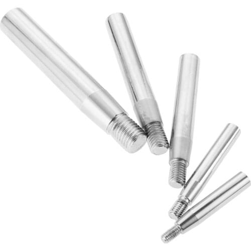 1Pc Straight Revolving Handle Grips Solid Metal Chromed Rotatable/Non-rotatable For Machine Handwheel M10 M12 Thread 13cm 17cm