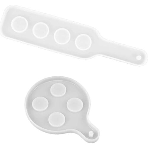 2 Pcs Beer Resin Molds DIY Silicone Shot Glasses Tray Resin Casting Mold Wine Glass Cup Rack Mould