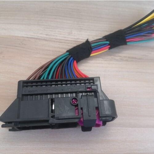 28 Pin Female Male Security Guard Against Theft Defensive Alarm Anti Theft Connector Plug With Wire Harness Pigtail 1K0937702C