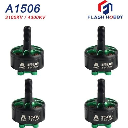 4PCS/LOT FLASHHOBBY Arthur Series A1506 1506 3100kv 4300kv Brushless Motor For RC DIY FPV Racing Drone Bwhoop Quadcopter
