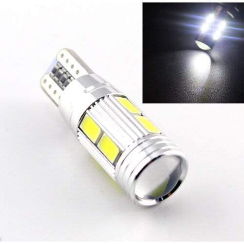 4pcs W5W canbus no error 10 SMD 5630 5730 LED Light Wedge Bulb High power led car parking Fog light auto light 12V