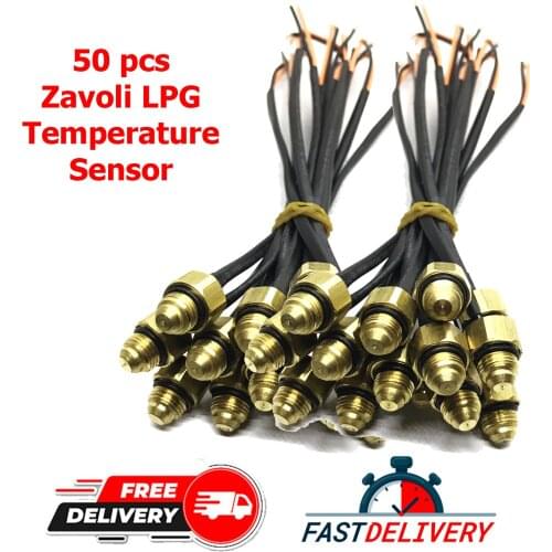 50 pcs NTC Zavoli LPG Temperature Sensor LPG CNG GPL Vaporizer - Engine Coolant Water Temp Sensor Reducer