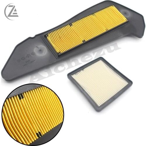 ACZ 2Pcs Motorcycle Air Filter Air Intake Cleaner Engine Protect Air Cleaner Filter for Yamaha XMAX 250 300 X MAX 300