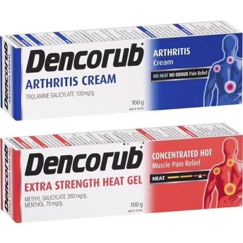 Australia Dencorub Arthritis Cream 100g Arthritis Rheumatism Lumbago Fibrositis Sore Back Muscles Pain Relief Massage Gel