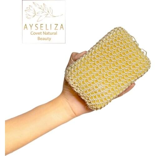 Ayseliza Premium Sisal Bath Sponge Exfoliating Scrubbing High Quality Sponge Stylish Soft Bath Hammam Spa Tool Smooth Skins Mitt