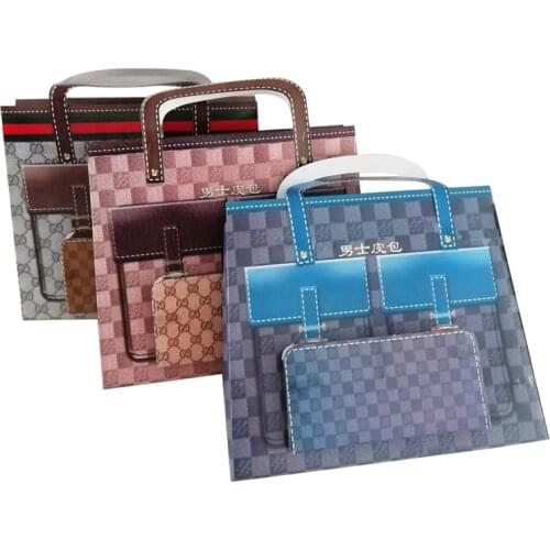 Hell Money Sacrifice Supplies Fake Money Burning Paper Ancestor Money Mens Handbag Paper Tie Leather Bag