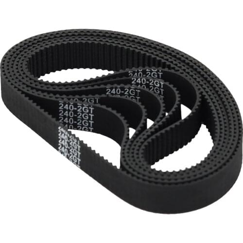 GKTOOLS C-25 3D Printer GT2 Closed Loop Rubber 2GT Timing Belt Width 9mm Length 96 180 200 218 240 250 300 3000 3600mm