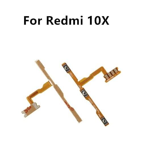For Xiaomi Redmi 10X Power Volume Flex Cable Side Key Button On Off Switch Flex Cable for Redmi 10x Repair Spare Parts