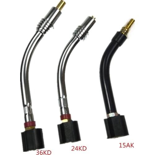Swan Neck Goose Neck MIG/MAG Welding Torch Consumables Fit Contact Tip Holder Gas Nozzle for Binzel 15AK/24KD/36KD Welding Torch