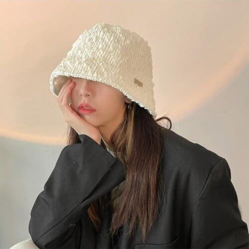 Early Spring Texture Fishman Hat Female Korean Version Straight Cylinder Clown Temperament Basin Tide Hat Bucket Hat Women