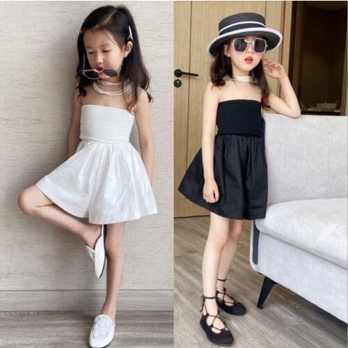 2021 new wholesale girls patchwork overalls summer fashion girls shorts 4-9t A150