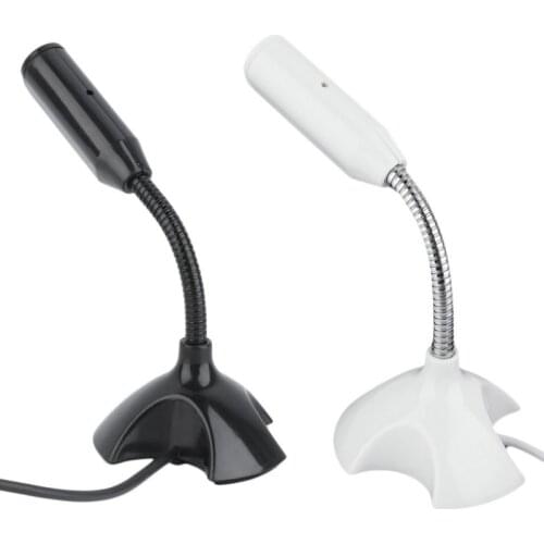 New Computer Microphone Universal USB Mini Desktop Speech Microphone Mic Stand for PC Laptop Gaming Chatting Studio Speech