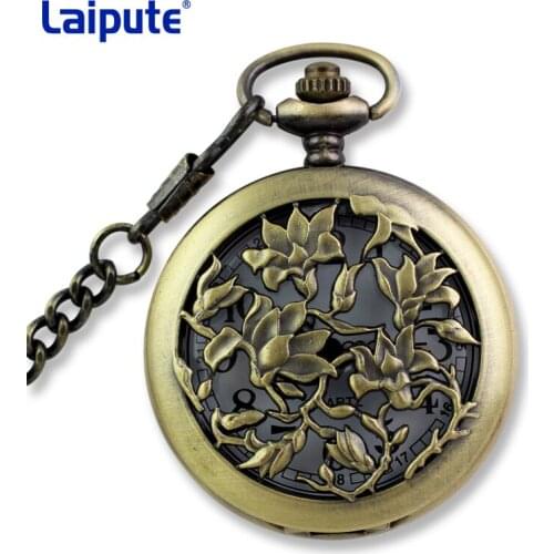 Quartz Pocket Watch Keychain Clocks Round Dial Portable Simple Pendant for Women Men