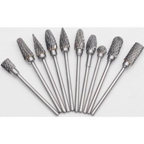 Lab Item 10Pcs Dental Polishing Teeth Drill Handpiece Steel Carbide Burs 2.35mm