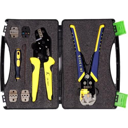 JX-D5301 Multifunctional Ratchet Crimping Tool Wire Strippers Terminals Pliers Kit