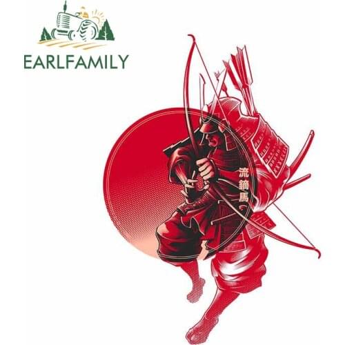 EARLFAMILY 13cm x 9.3cm For Samurai Car Assessoires Sticker Funny Decal Motorcycle Laptop Waterproof Decals RV Scratch-Proof