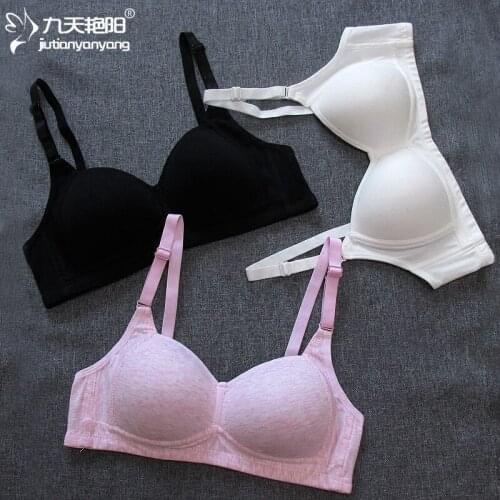 Teenage Underwear Bra for Teenagers Lingerie for Kids Girls Small Bra Underwear Cotton Without Ring for Age 12 13 18 Years Old