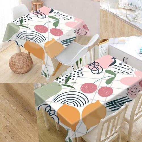 New European Hand Painted Tablecloth Square /Rectangular Fabric Tablecloth For Wedding Table Cloth TV Covers Tea Tablecloth 0619