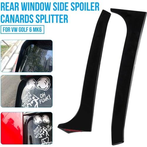 Pair Car Side Spoiler Stickers Trim Cover Accessoires Auto Styling For VW Golf 6 MK6 GTI/GTR/GTD 2008 2009 2010-2013 Car styling