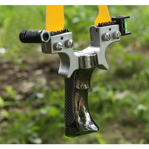 Resin slingshot outdoor hunting slingshot laser sight uses three colors of flat rubber band slingshot 2020 new