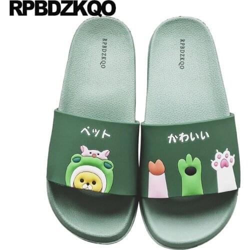 Plus Size Women House Most Popular Products Shoes Bedroom Home Soft Rubber Bathroom Slides Guest Indoor Cartoon Cute Big Animal