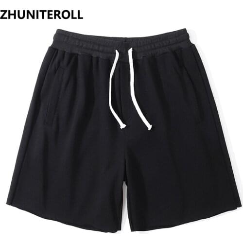 2021 Streetwear Ribbon Kanji Shorts Men Elastic Solid Shorts Hip Hop Harajuku Jogger Shorts Summer Fashion Track Short Sweatpant