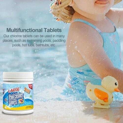 Swimming Pool Cleaning Tablets Multifunction Chlorine Algaecide Pills Water Clarifier For Household Cleaning Supplies