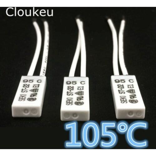 SEKI ST-22 105C Temperature Switch Thermal control 5A250V Normally Closed 105 Centigrade