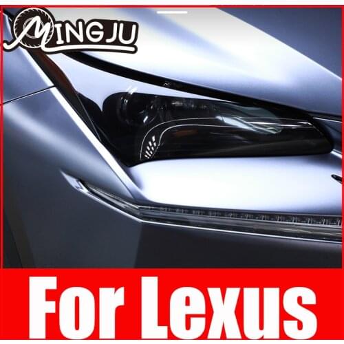 TPU Car Headlight Film Protective Sticker for Lexus NX RX GS IS CT ES gx LS LX UX Car lamp film black transparent Accessories