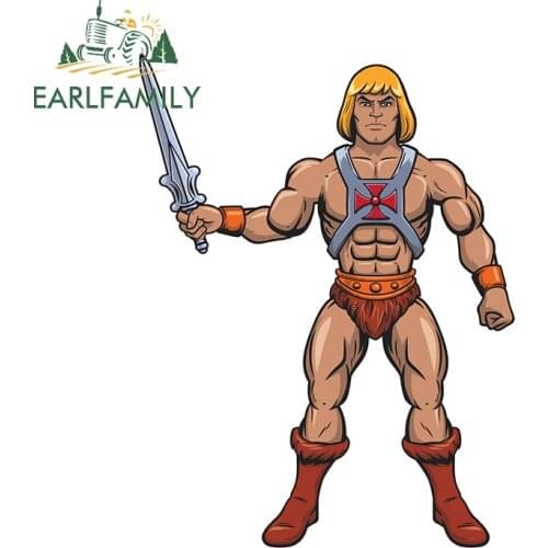 EARLFAMILY 13cm x 9.9cm for He Man Masters Of The Universe Funny Car Stickers Vehicle Decals Creativite Windshield Decoration