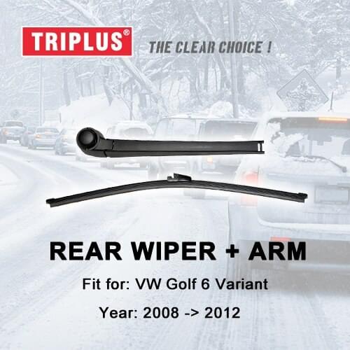 Rear Wiper Arm with Blade VW Golf 6 Variant MK6 Estate (2009-2013) 1pc 13" 330mm,Rear Wiper Arm & Rear Wiper Blades
