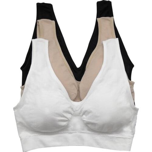 Sexy women push up BREAST bra big size backless bras plus size wireless brassiere breathable seamless bra 1pcs wfws01