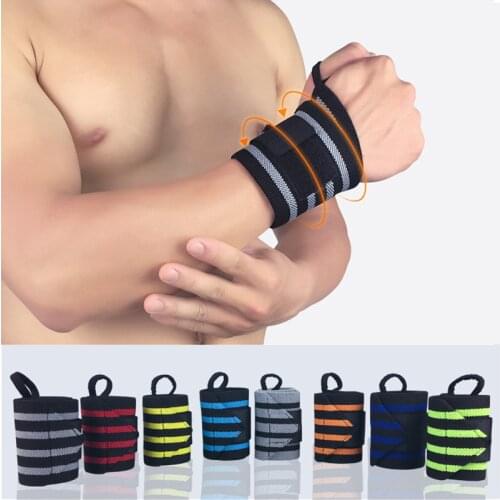 1Pcs Weightlifting Wristband Sport Professional Training Wrist Belt Hand Bands Support Straps Wraps Guards For Gym Fitness