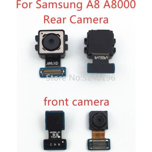1pcs Back big Main Rear Camera front camera Module Flex Cable For Samsung Galaxy A8 A8000 Original Replace Part