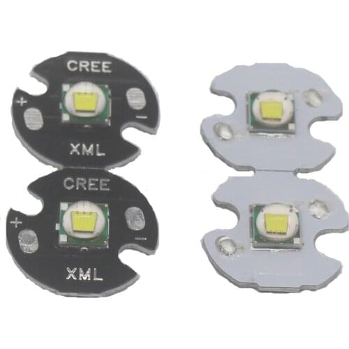 2PCS CREE XML XM-L T6 LED U2 10W Cold White Warm White High Power LED Emitter Diode with 12mm 14mm 16mm 20mm PCB for DIY
