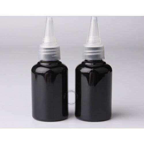 50pcs/lot Excellent DIY Tools 50ml Black Plastic Makeup Bottles 50cc Empty PET Bottle Cosmetic Packaging Free Shipping